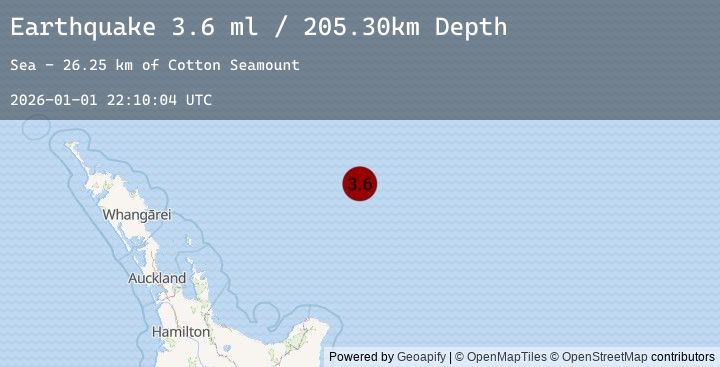 Map of OFF E. COAST OF N. ISLAND, N.Z.