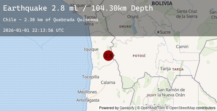 Map of TARAPACA, CHILE
