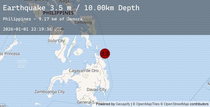Map of MINDANAO, PHILIPPINES