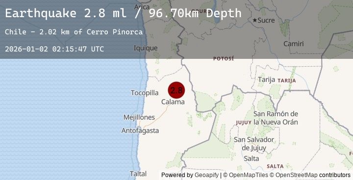 Map of ANTOFAGASTA, CHILE