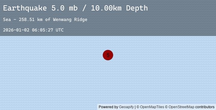 Map of SOUTHERN MID-ATLANTIC RIDGE
