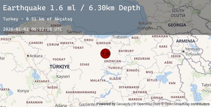 Map of EASTERN TURKEY