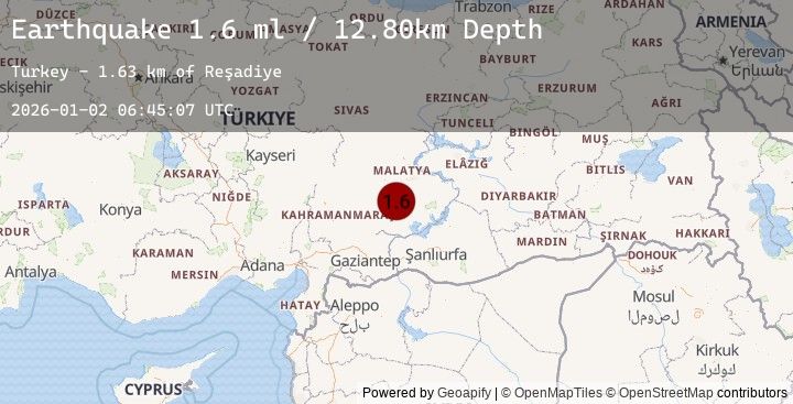 Map of EASTERN TURKEY