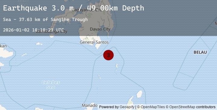 Map of MINDANAO, PHILIPPINES
