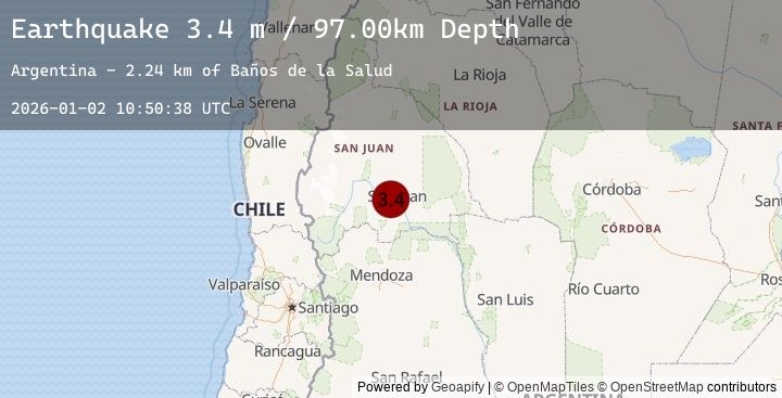 Map of SAN JUAN, ARGENTINA