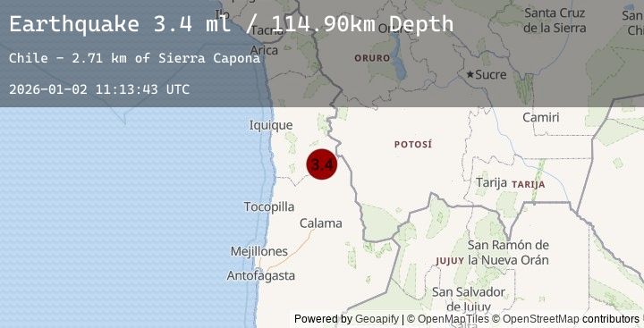 Map of TARAPACA, CHILE