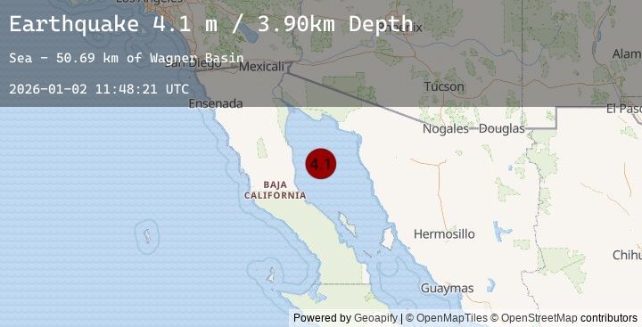 Map of GULF OF CALIFORNIA