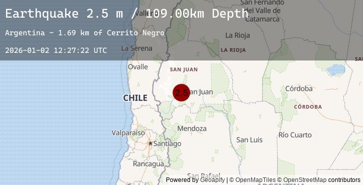 Map of SAN JUAN, ARGENTINA