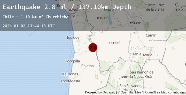 Map of ANTOFAGASTA, CHILE