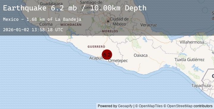 Map of GUERRERO, MEXICO