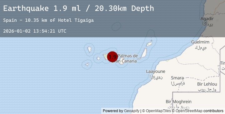 Map of CANARY ISLANDS, SPAIN REGION
