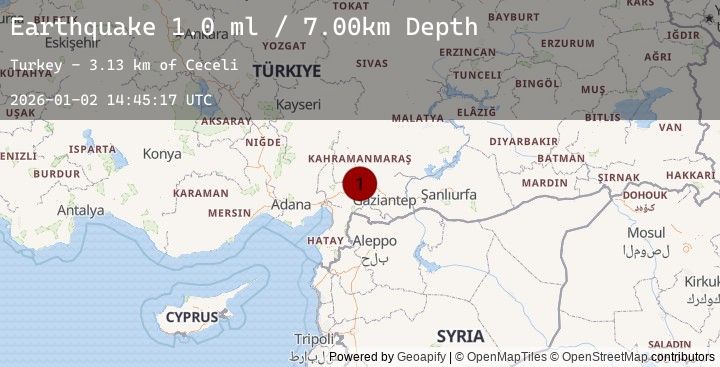 Map of CENTRAL TURKEY