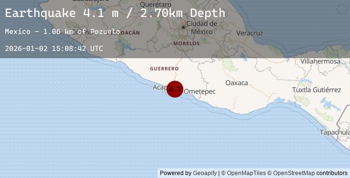 Map of GUERRERO, MEXICO