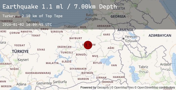 Map of EASTERN TURKEY