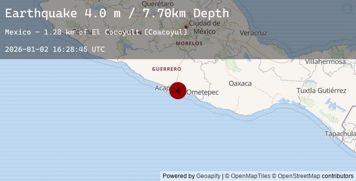 Map of GUERRERO, MEXICO