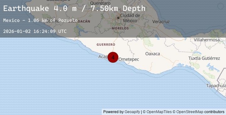 Map of GUERRERO, MEXICO