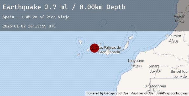 Map of CANARY ISLANDS, SPAIN REGION