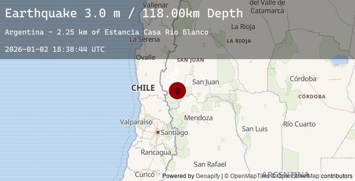 Map of SAN JUAN, ARGENTINA