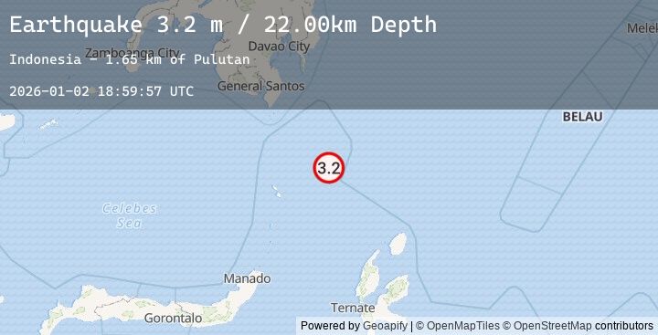 Map of KEPULAUAN TALAUD, INDONESIA