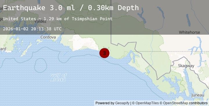 Map of SOUTHEASTERN ALASKA