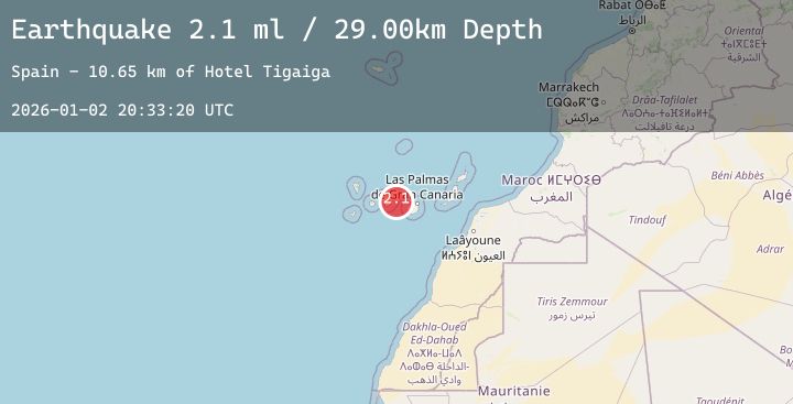 Map of CANARY ISLANDS, SPAIN REGION