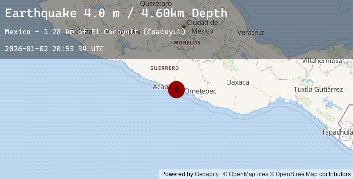 Map of GUERRERO, MEXICO