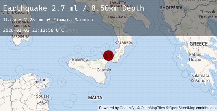 Map of SICILY, ITALY