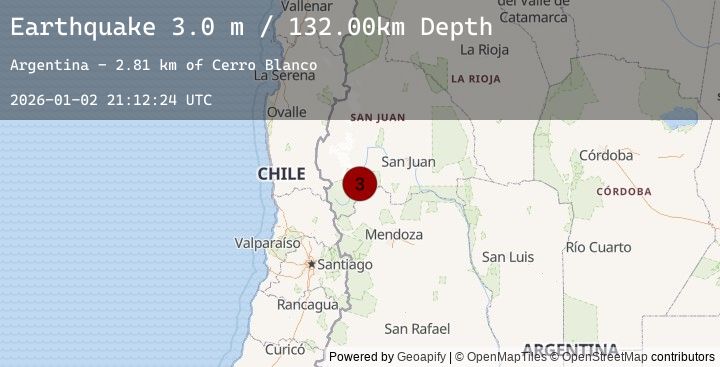Map of SAN JUAN, ARGENTINA