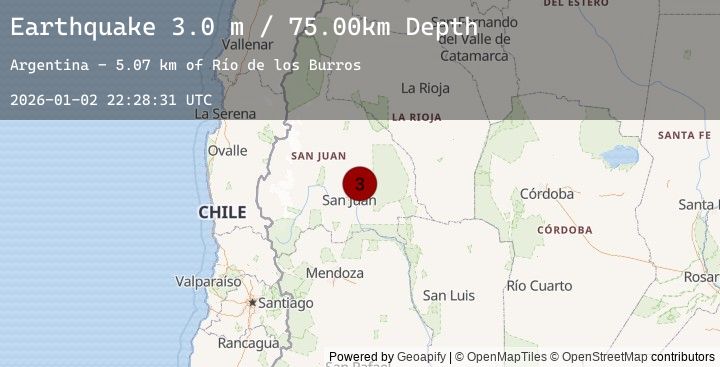 Map of SAN JUAN, ARGENTINA