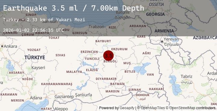 Map of EASTERN TURKEY