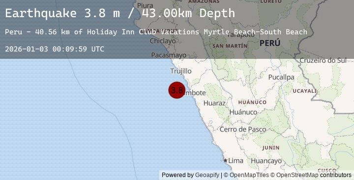 Map of NEAR COAST OF NORTHERN PERU