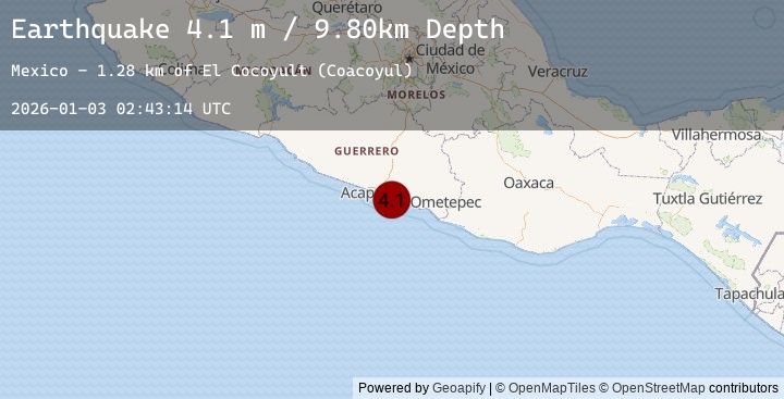 Map of GUERRERO, MEXICO