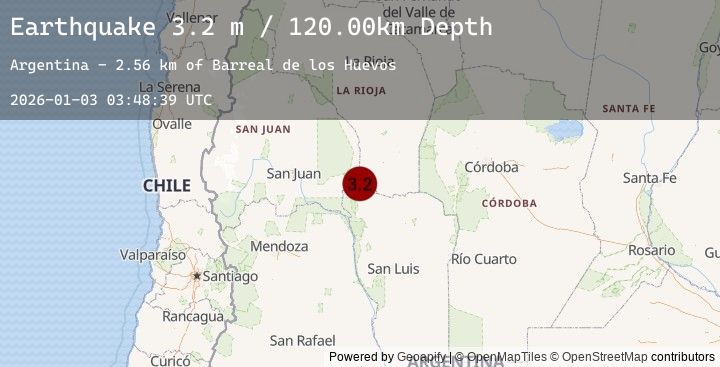 Map of SAN JUAN, ARGENTINA