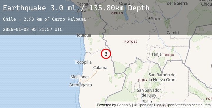 Map of ANTOFAGASTA, CHILE