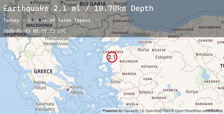 Map of NEAR THE COAST OF WESTERN TURKEY