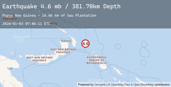 Map of NEW IRELAND REGION, P.N.G.