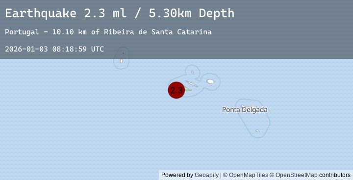 Map of AZORES ISLANDS, PORTUGAL