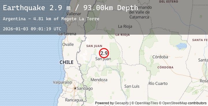 Map of SAN JUAN, ARGENTINA