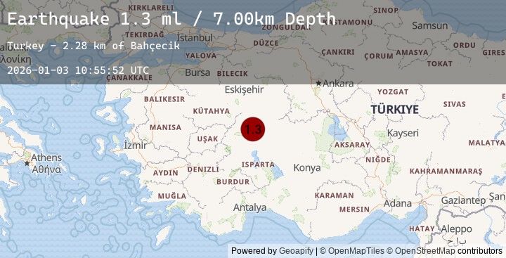 Map of WESTERN TURKEY