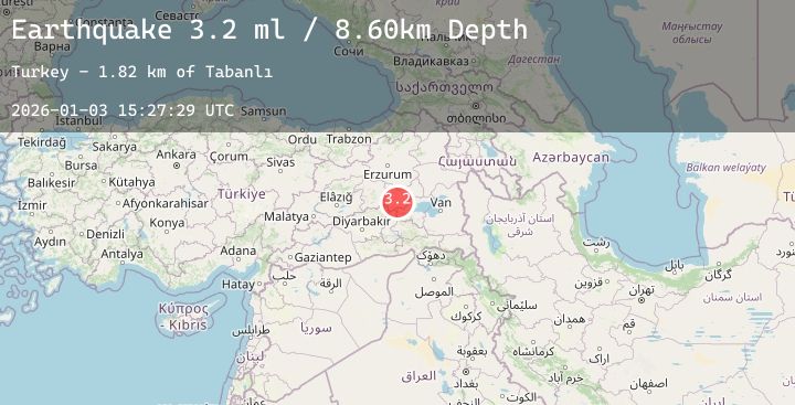Map of EASTERN TURKEY