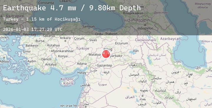 Map of EASTERN TURKEY
