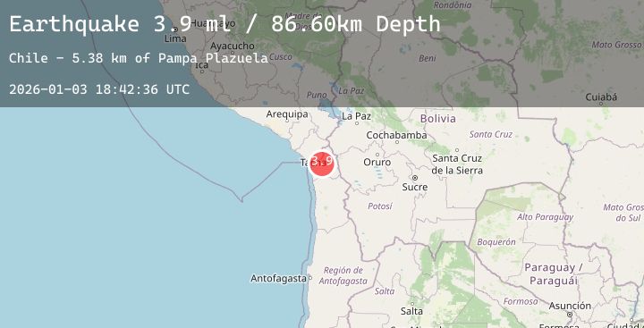 Map of TARAPACA, CHILE