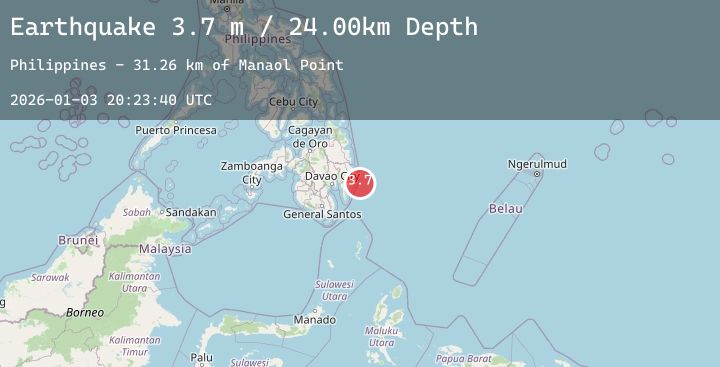 Map of MINDANAO, PHILIPPINES