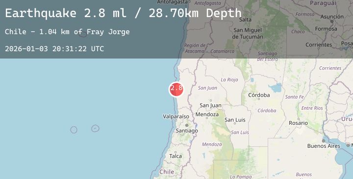 Map of COQUIMBO, CHILE