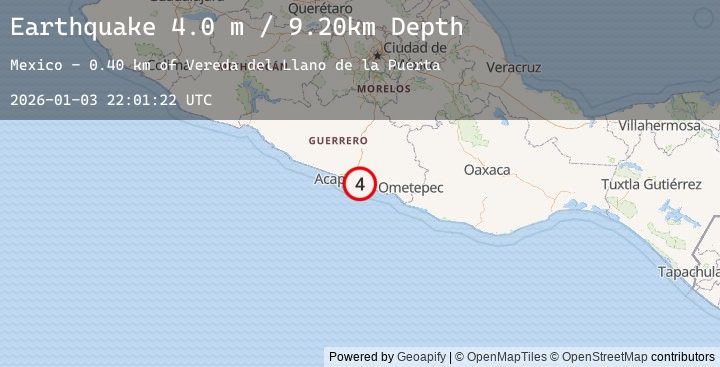 Map of GUERRERO, MEXICO