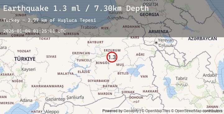 Map of EASTERN TURKEY