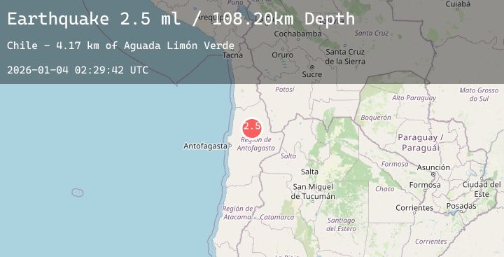 Map of ANTOFAGASTA, CHILE