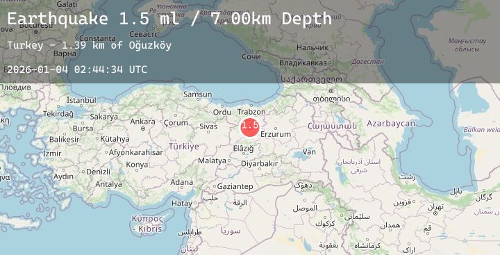 Map of EASTERN TURKEY