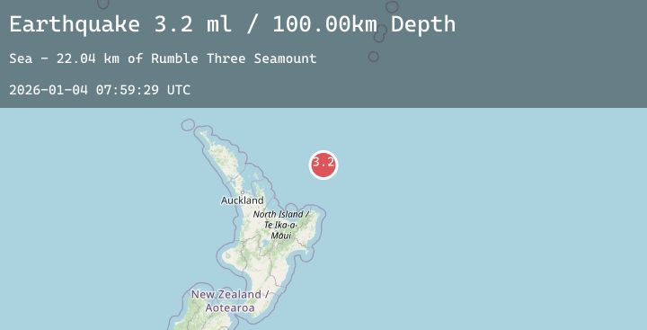 Map of OFF E. COAST OF N. ISLAND, N.Z.
