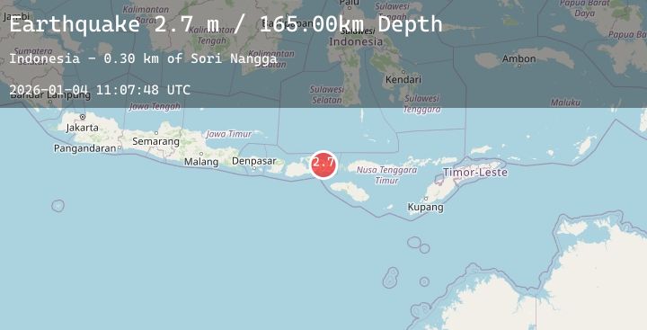 Map of SUMBAWA REGION, INDONESIA